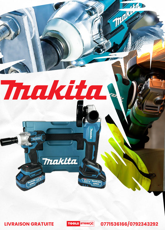 KIT MAKITA 68V TRONCONNEUSE+CLE A CHOC